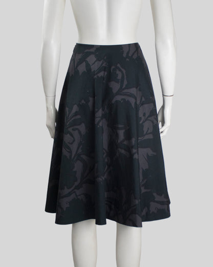 Vintage S/S 2001 Prada Floral Print Circle Midi Skirt / XS