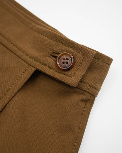 Vintage S/S 1996 Prada 'Ugly Chic' Runway Tan Brown Wrap Skirt / IT 42 (S)