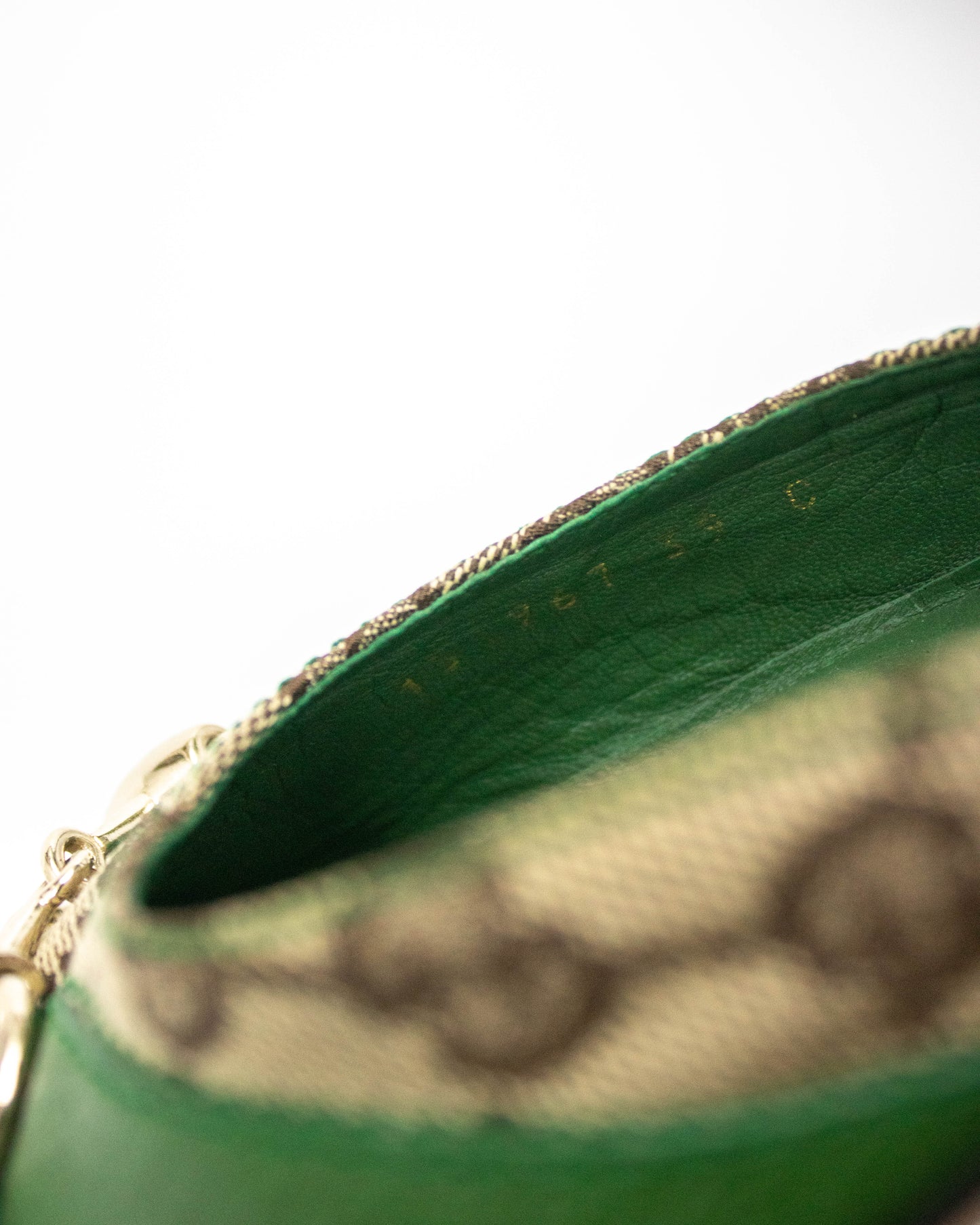 Vintage Gucci by Tom Ford Green GG Monogram Horsebit Chain Detail Mules / 39 (US 9)