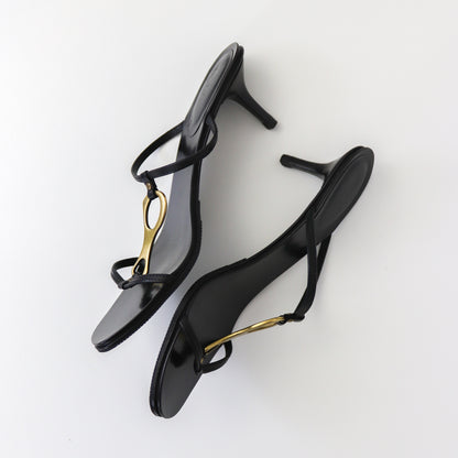 Vintage Gucci by Tom Ford Black Kitten Heel Mules Horsebit Detail / 38 (US 8)