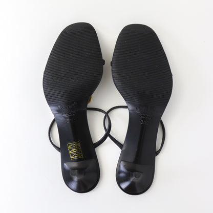 Vintage Gucci by Tom Ford Black Kitten Heel Mules Horsebit Detail / 38 (US 8)