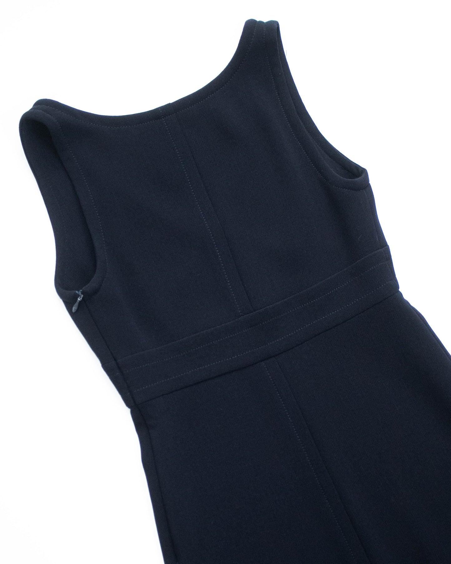 Vintage F/W 1996 Prada Wool Midi Runway Dress / IT 40 (XS-S)
