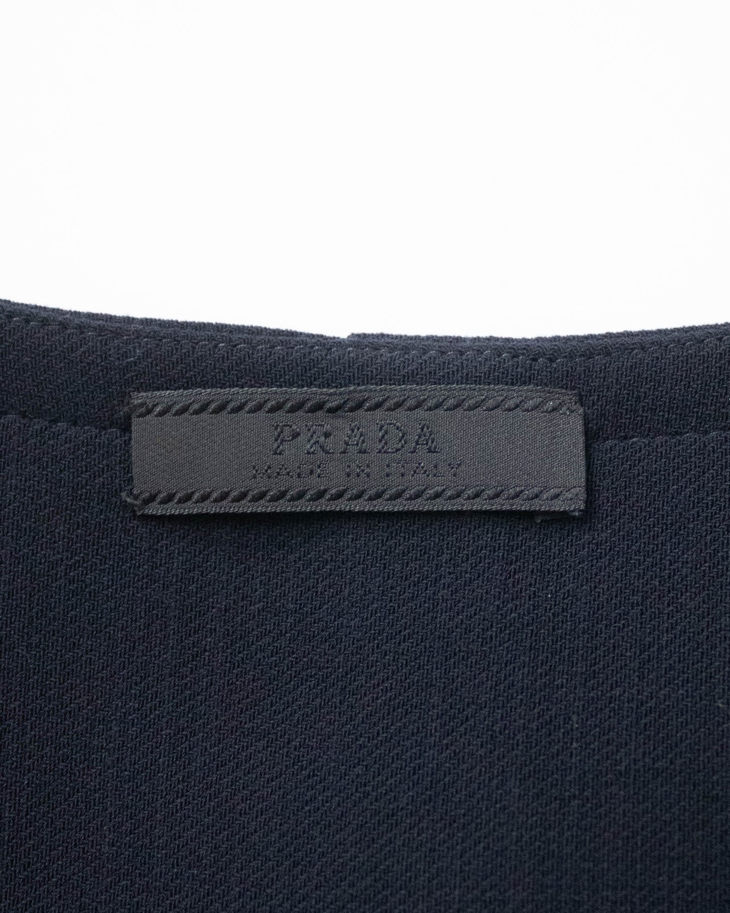 Vintage F/W 1996 Prada Wool Midi Runway Dress / IT 40 (XS-S)