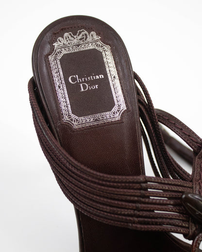 Vintage F/W 2007 Christian Dior by John Galliano Samourai Snake Detail Heels / 36 (US 6)