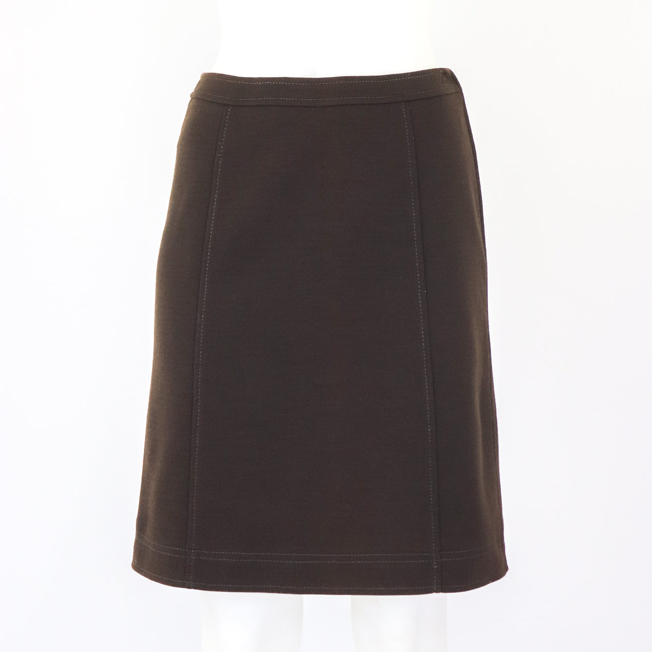 Vintage F/W 1996 Prada Brown Wool Nylon Skirt / IT 40 (XS-S)