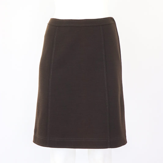 Vintage F/W 1996 Prada Brown Wool Nylon Skirt / IT 40 (XS-S)