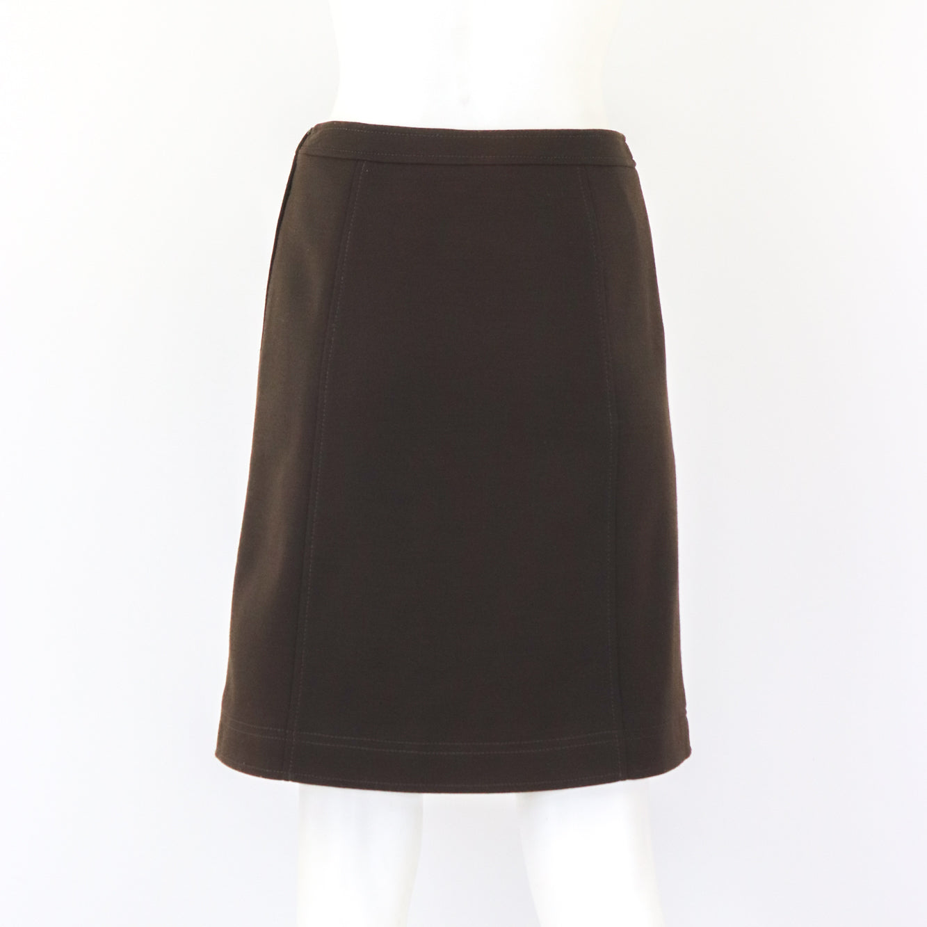 Vintage F/W 1996 Prada Brown Wool Nylon Skirt / IT 40 (XS-S)