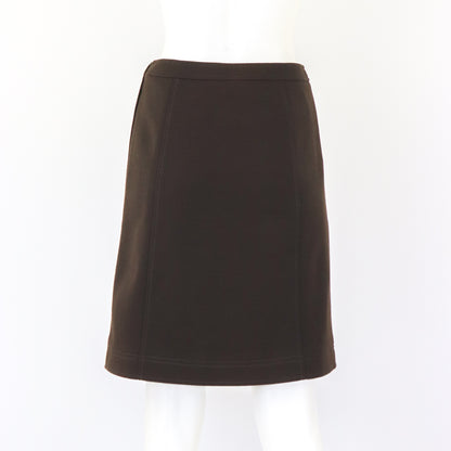Vintage F/W 1996 Prada Brown Wool Nylon Skirt / IT 40 (XS-S)