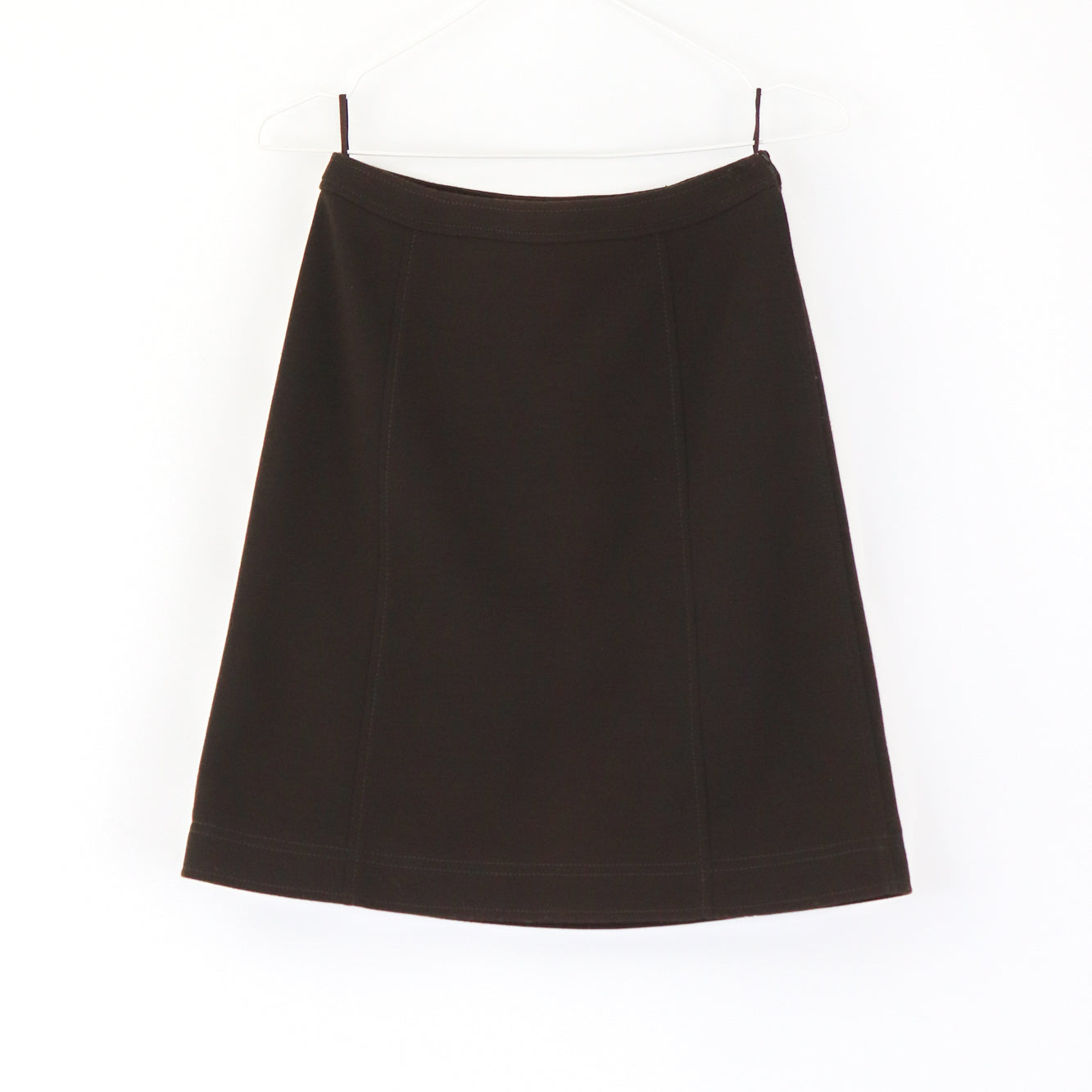Vintage F/W 1996 Prada Brown Wool Nylon Skirt / IT 40 (XS-S)
