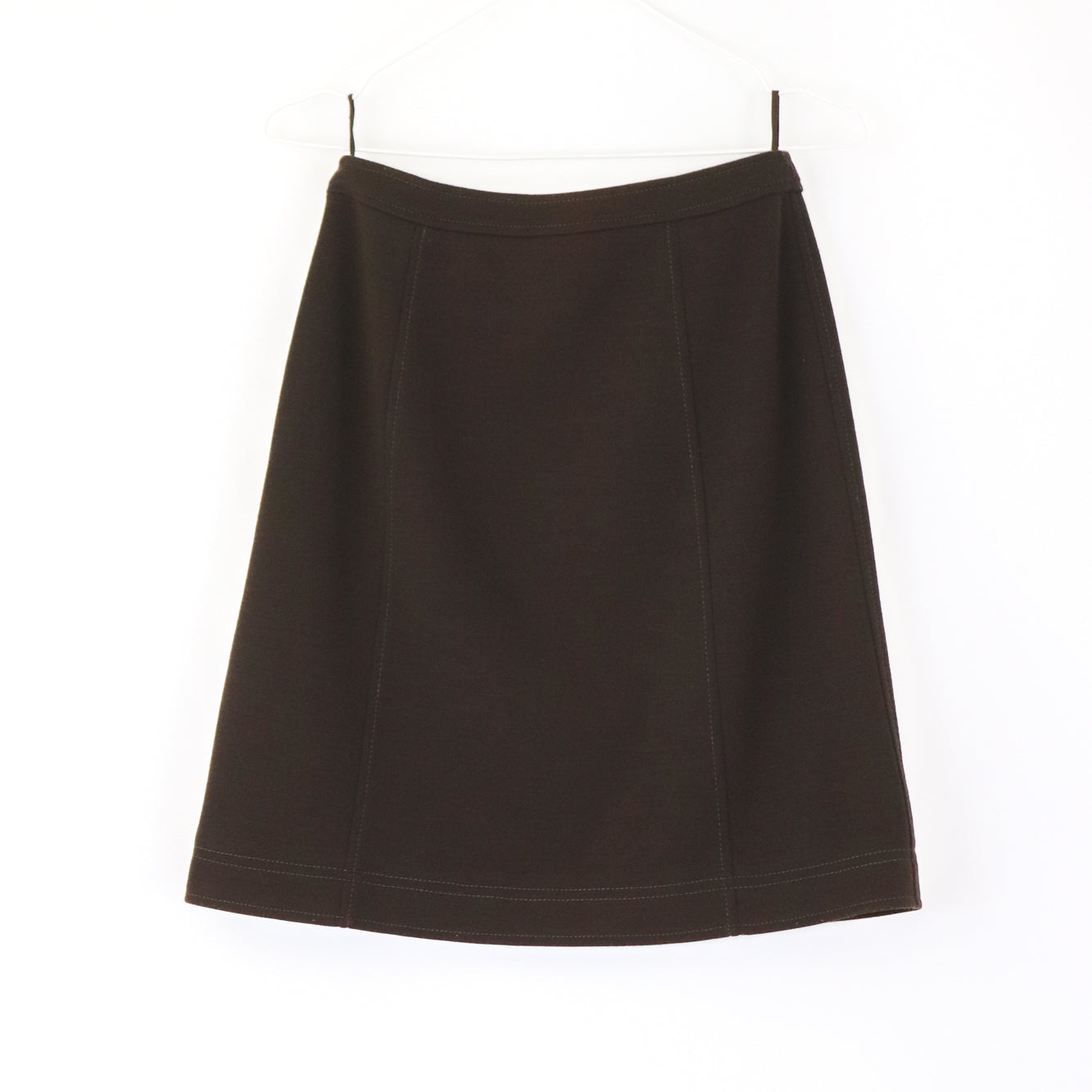 Vintage F/W 1996 Prada Brown Wool Nylon Skirt / IT 40 (XS-S)
