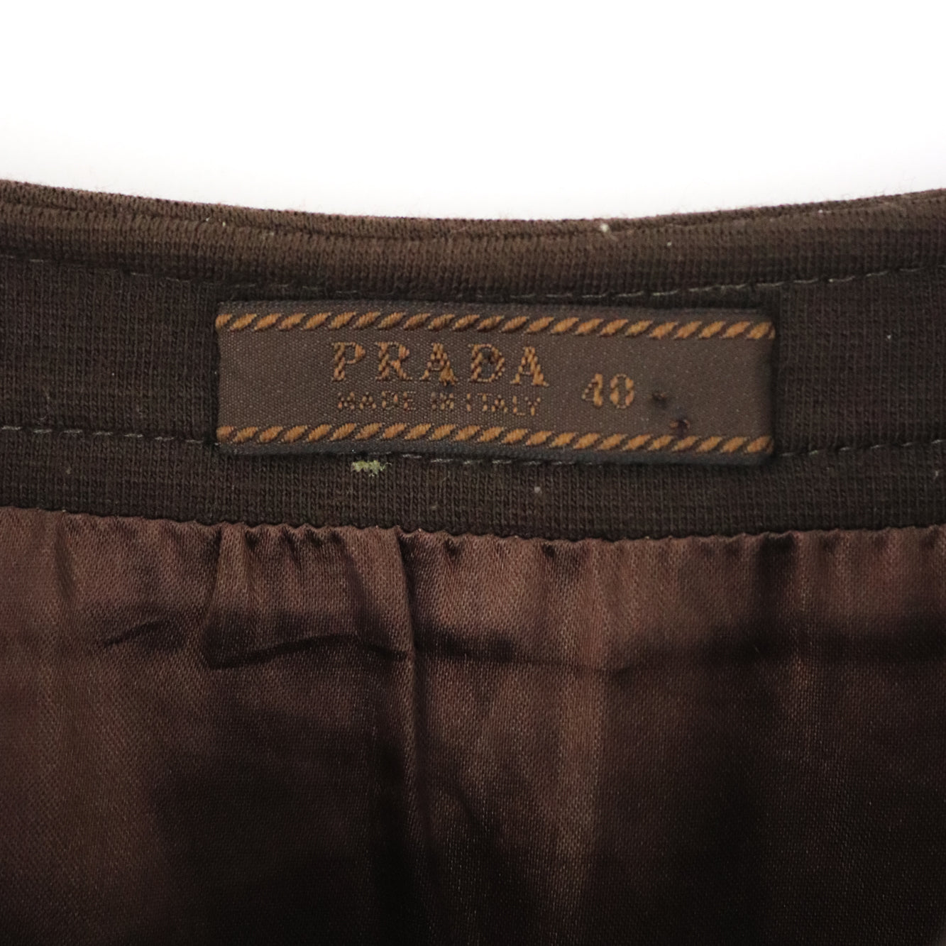 Vintage F/W 1996 Prada Brown Wool Nylon Skirt / IT 40 (XS-S)