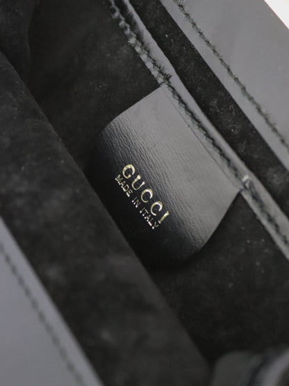 F/W 1997 Gucci by Tom Ford Black Mini Top Handle Bag Square G Clasp