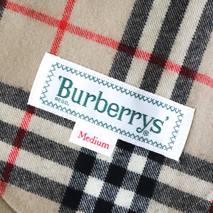 Vintage Burberry Classic Tan Nova Check Pleated Wool Kilt Skirt / S