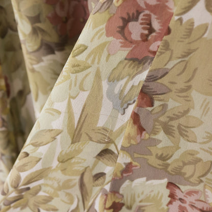 Vintage 1990s Calvin Klein Collection Floral Print Silk Skirt / XS-S