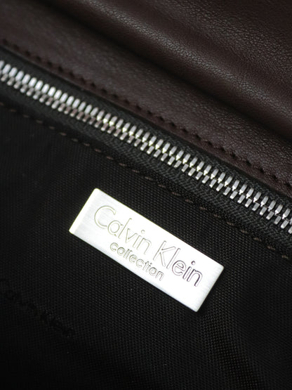 Vintage 2005 Calvin Klein Collection Leather Baguette Bag