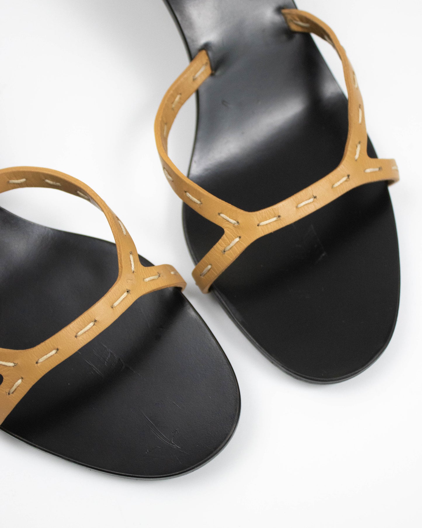 Vintage S/S 2002 Gucci by Tom Ford Bamboo Mule Kitten Heels / 37 (US 7)