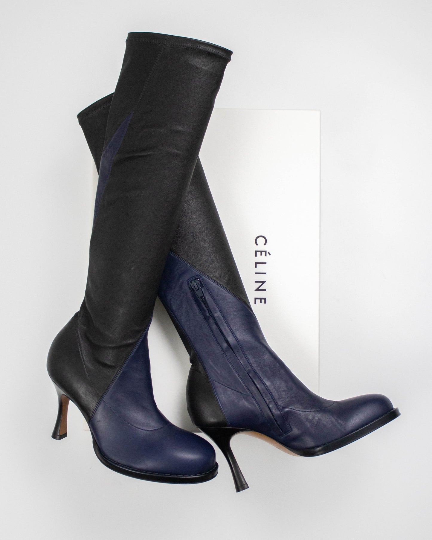 F/W 2017 Celine by Phoebe Philo Bicolor Runway Boots / 36.5 (US 6.5)