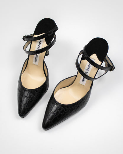 Vintage 1990s Manolo Blahnik for John Galliano Caged-Nail Heels / 36 (US 6)