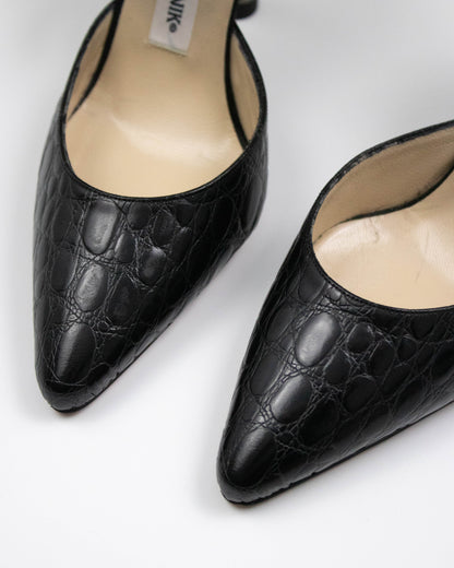 Vintage 1990s Manolo Blahnik for John Galliano Caged-Nail Heels / 36 (US 6)