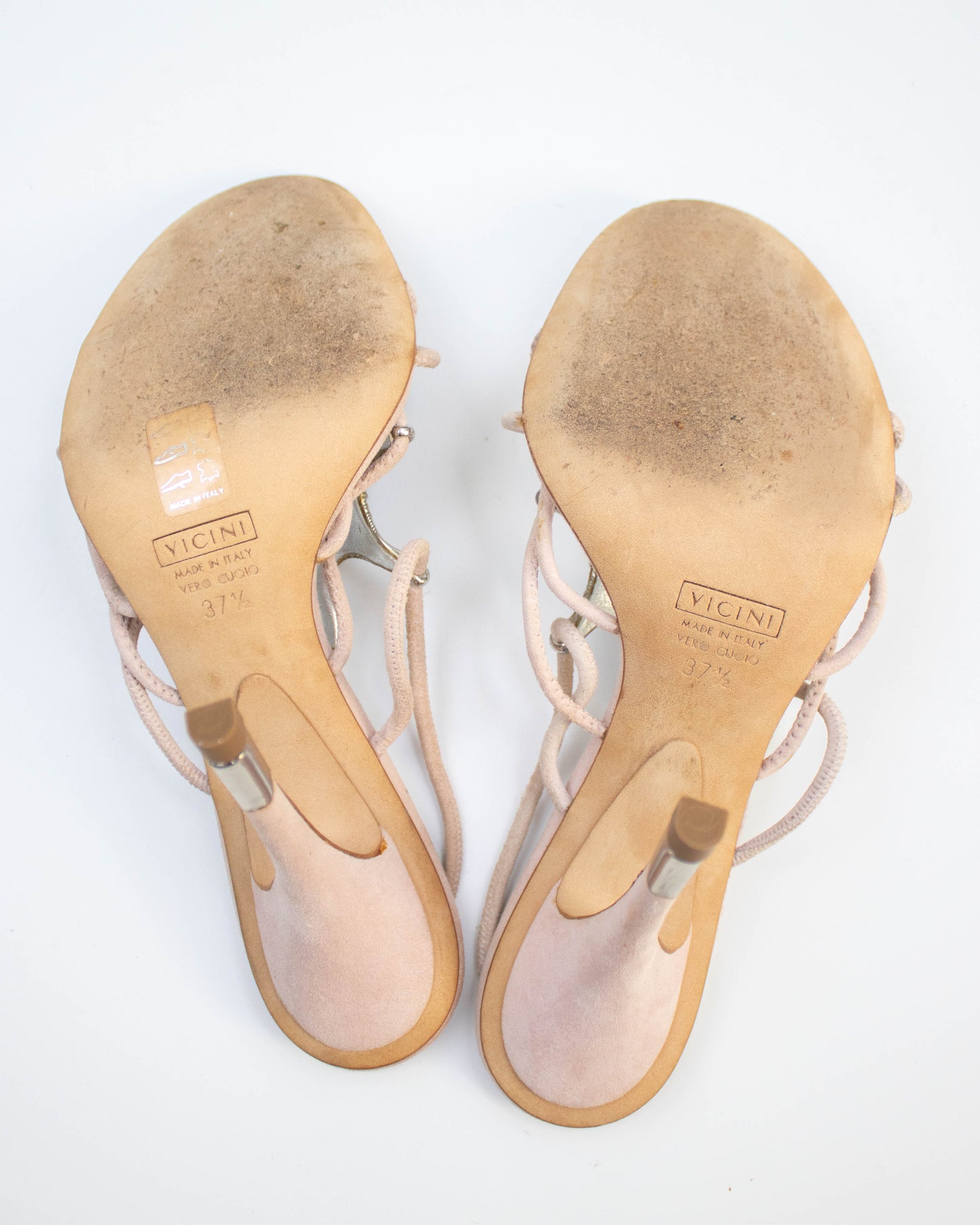 Vintage Vicini Giuseppe Zanotti Crystal Sun Charm Heels / 37.5 (US 7.5)