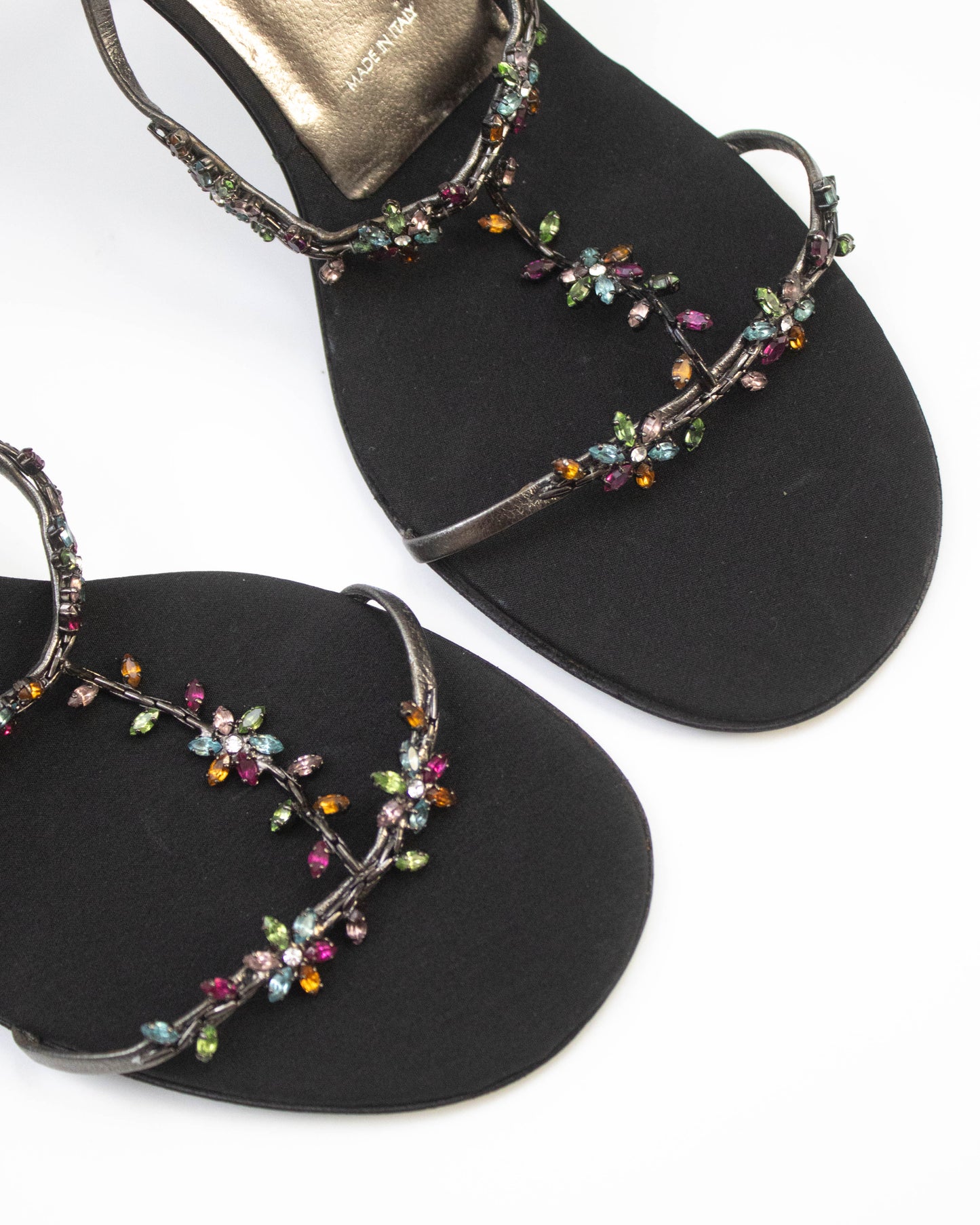 Vintage Vicini Giuseppe Zanotti Jewel Mule Heels / 38 (U 8)