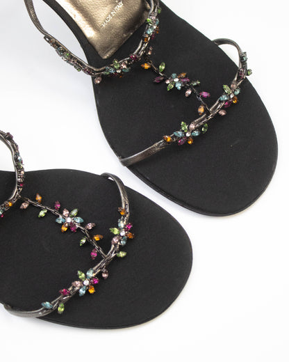 Vintage Vicini Giuseppe Zanotti Jewel Mule Heels / 38 (U 8)