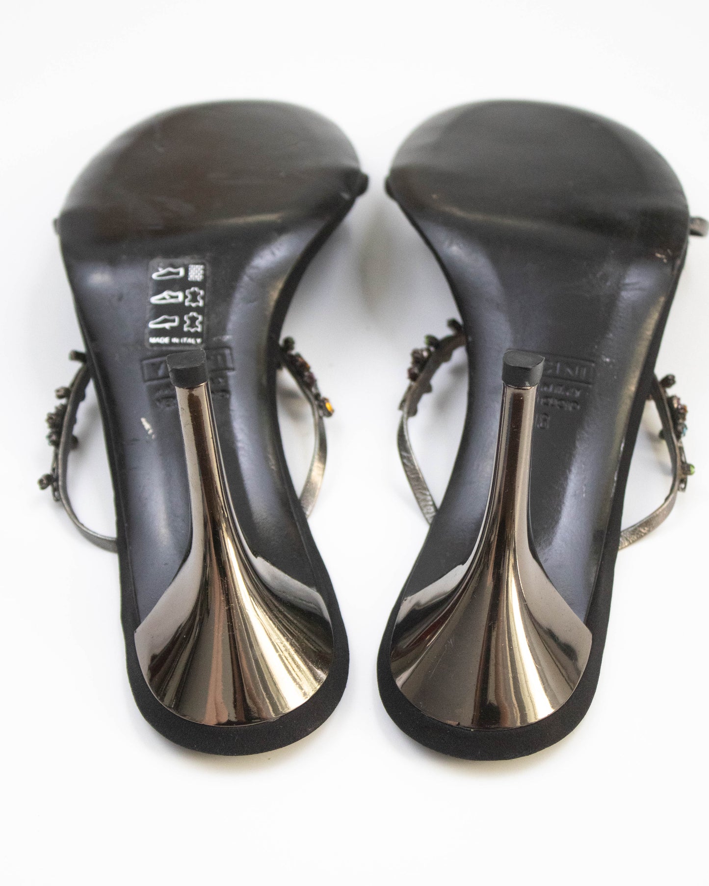 Vintage Vicini Giuseppe Zanotti Jewel Mule Heels / 38 (U 8)