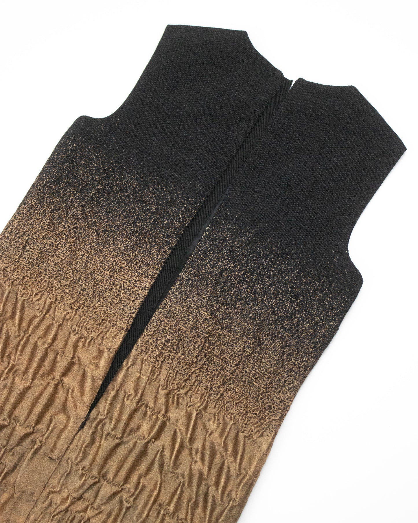 Vintage F/W 2007 Prada Ombré Crinkled Runway Dress / XS-S