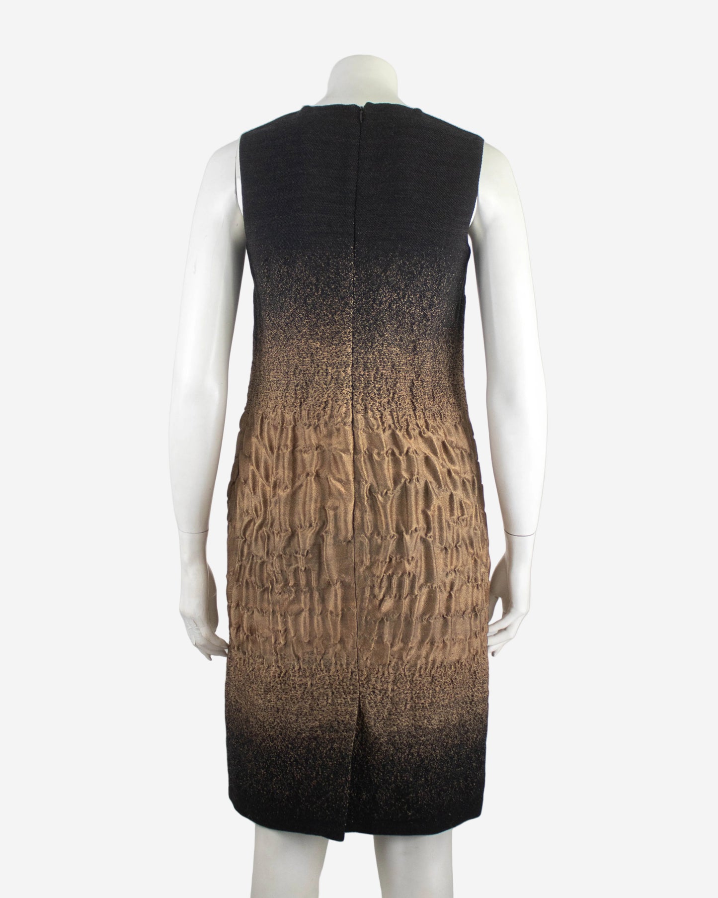 Vintage F/W 2007 Prada Ombré Crinkled Runway Dress / XS-S