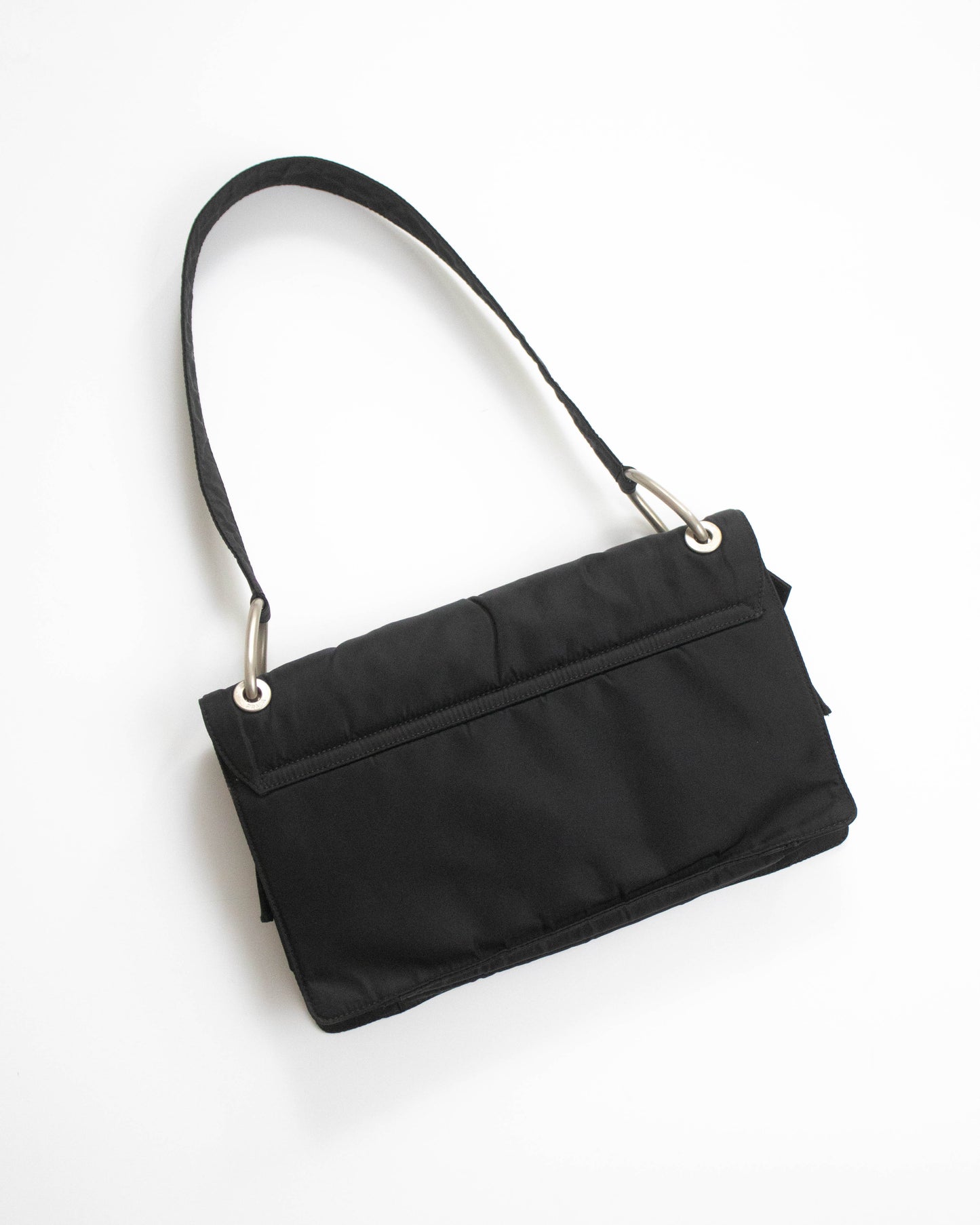 Vintage F/W 1996 Prada Black Nylon Shoulder Bag