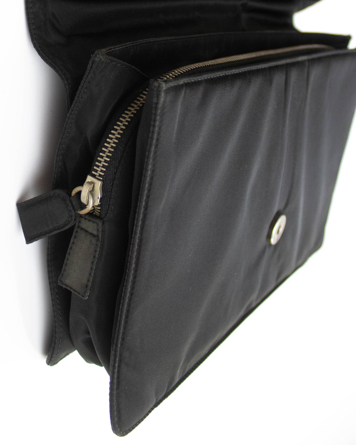 Vintage F/W 1996 Prada Black Nylon Shoulder Bag