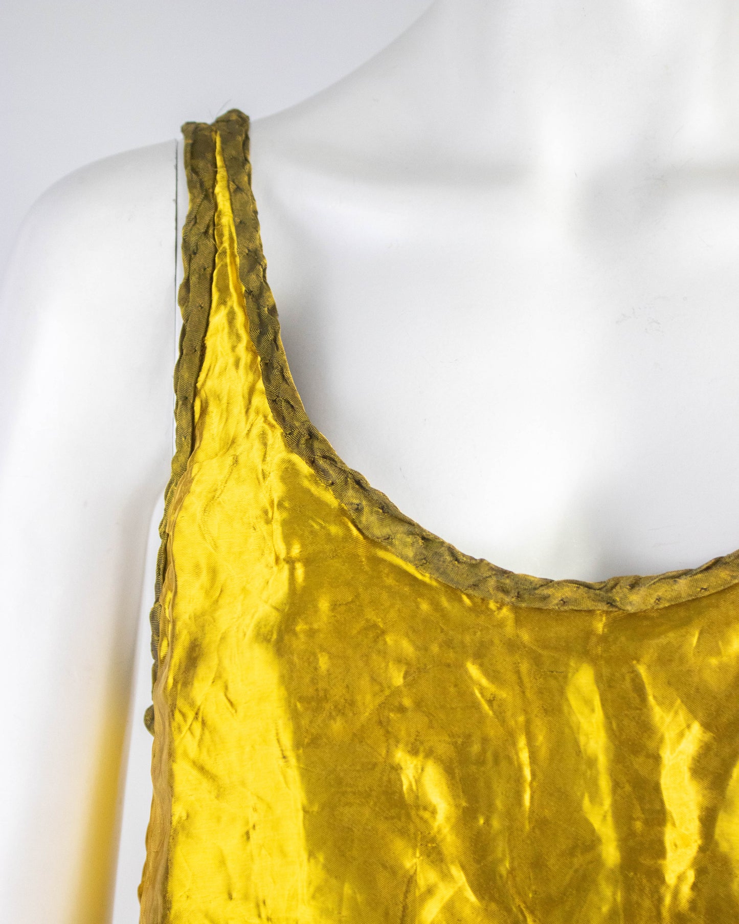 Vintage S/S 2009 Prada Gold Metal Runway Dress / IT 40 (S)