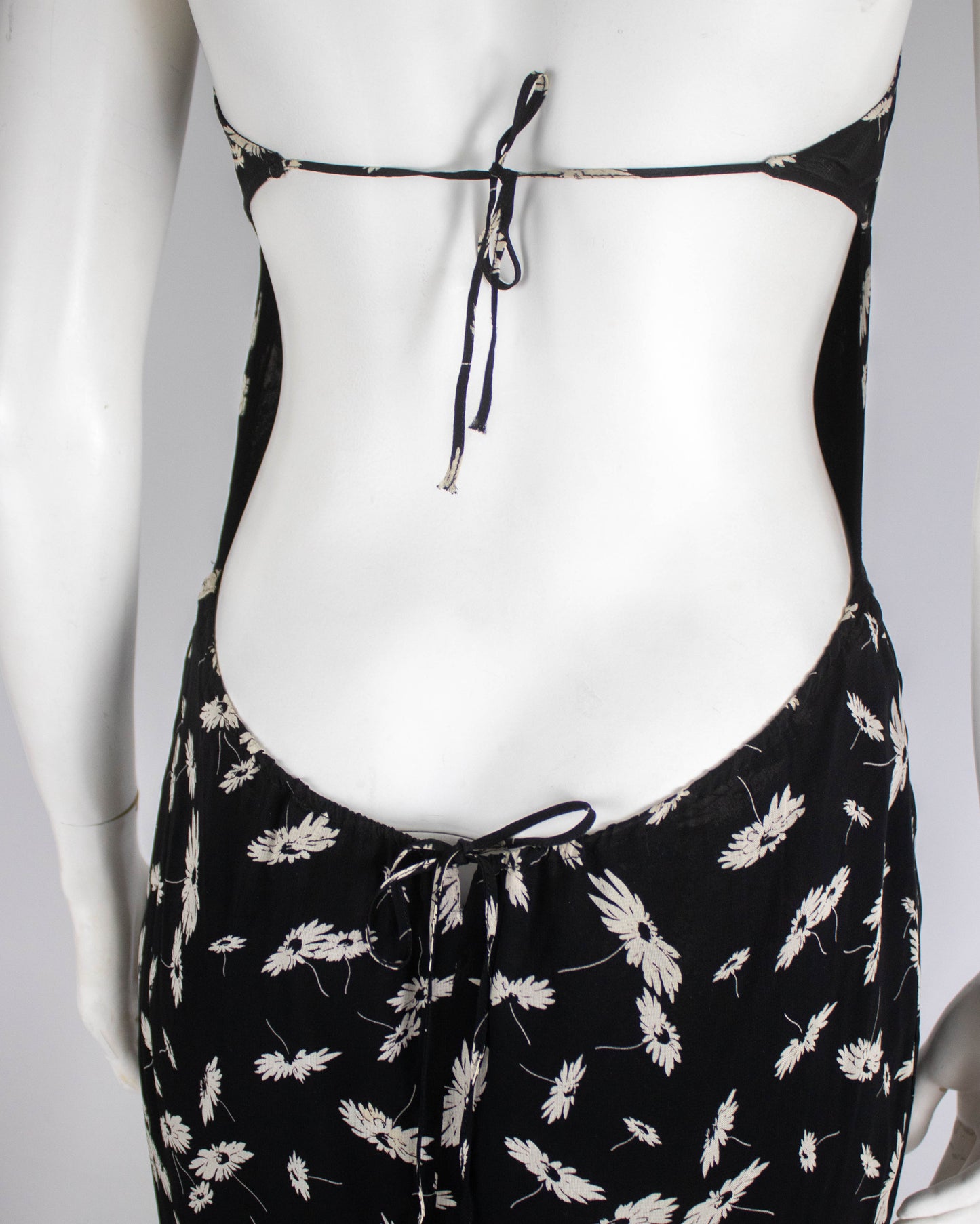 Vintage S/S 2000 Lolita Lempicka Floral Embroidery Runway Dress / S