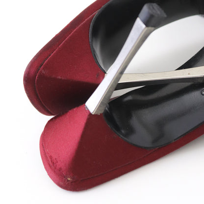 Vintage S/S 1998 Gucci Tom Ford GG Monogram Swarovski Crystal Stiletto Heel Mules / 37.5 (US 7.5)