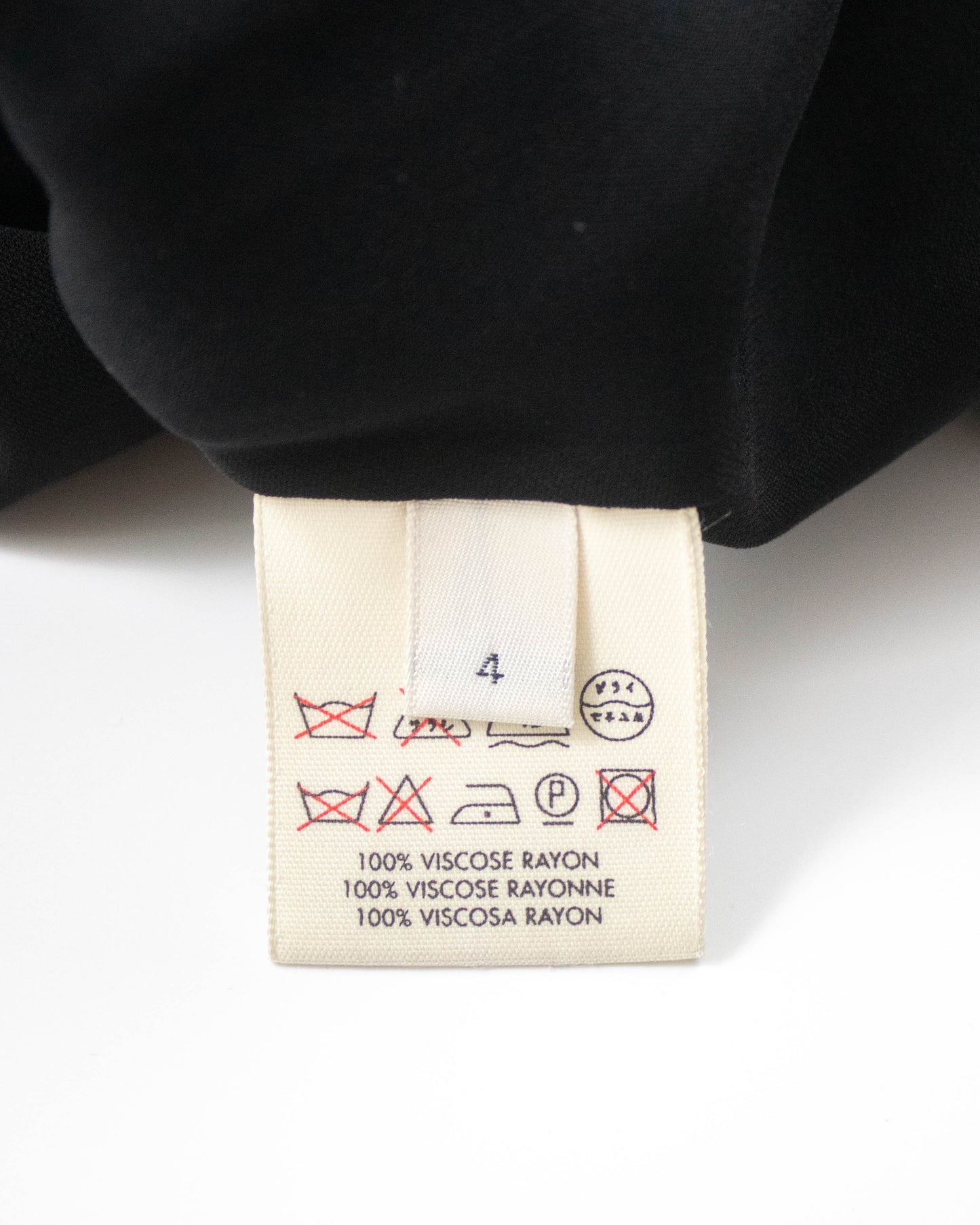 Vintage S/S 1997 Calvin Klein Collection Black Asymmetric Hem Dress / XS-S