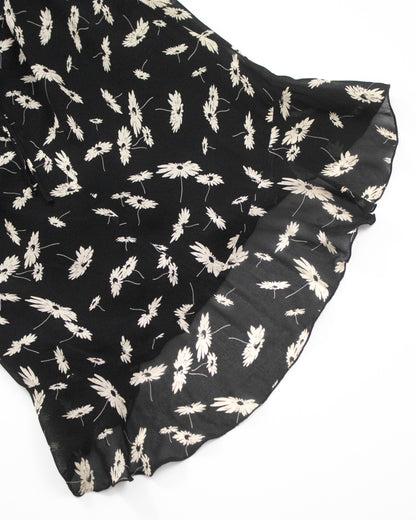 Vintage S/S 2000 Lolita Lempicka Floral Embroidery Runway Dress / S