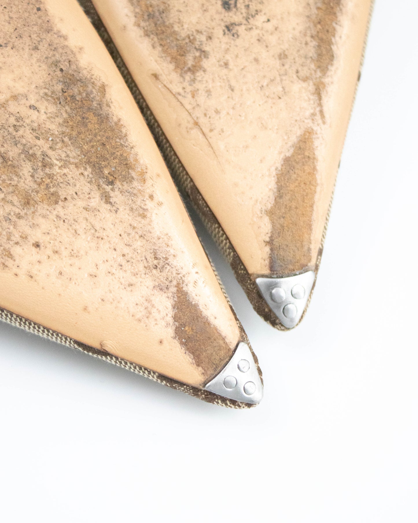 Vintage 2000s Gucci Classic Monogram Turquoise Mule Heels / 36.5 (US 6.5)