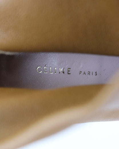 S/S 2017 Celine by Phoebe Philo Tan Leather Stretch Glove Boots / 36.5 (US 6.5)