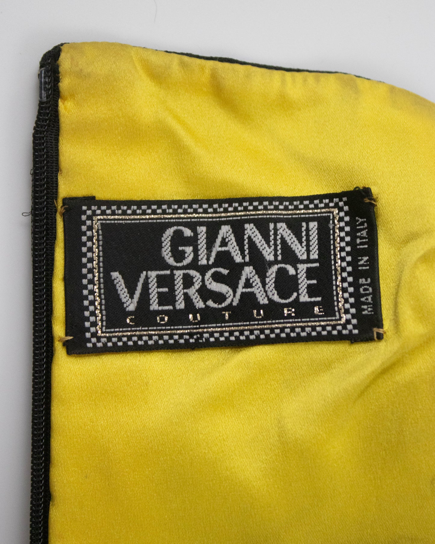Vintage F/W 1991 Gianni Versace Couture Sculpted Silk Runway Dress / IT 40 (XS-S)