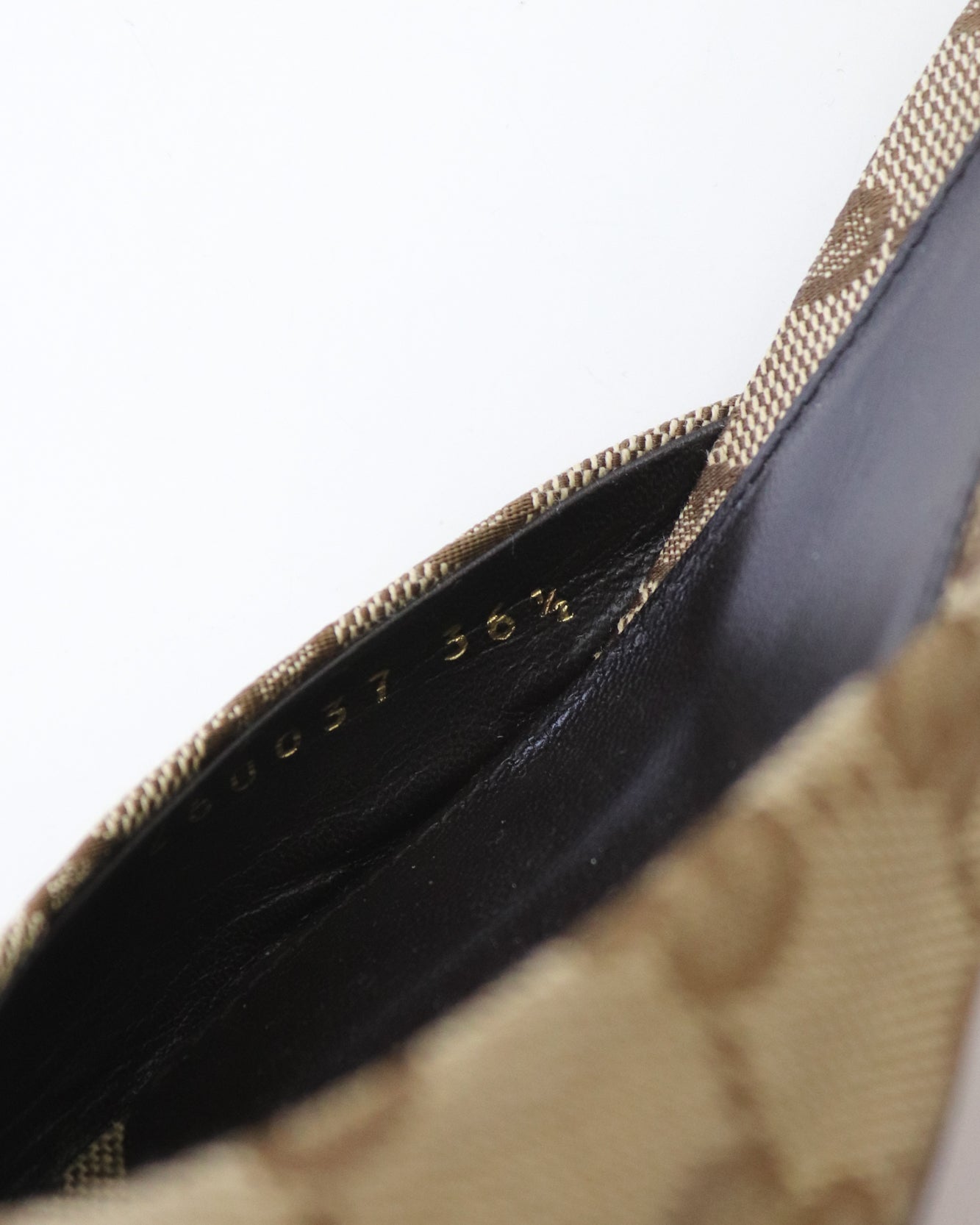 Vintage 2000s Gucci GG Monogram Kitten Heel Mules Horsebit Detail / 36.5 (US 6.5)
