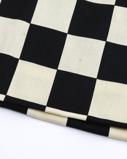 Vintage F/W 1995 Gianni Versace Couture Runway Wool Checker Skirt / IT 38 (XS)