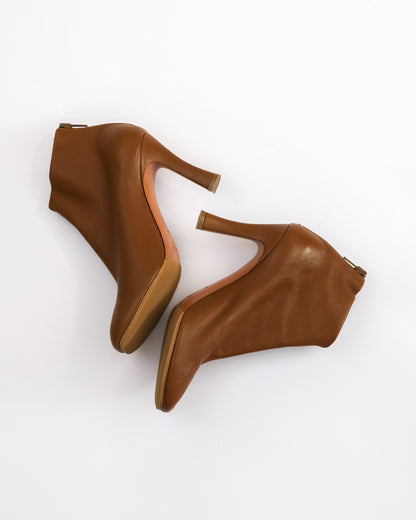 S/S 2017 Celine by Phoebe Philo Tan Leather Stretch Glove Boots / 36.5 (US 6.5)