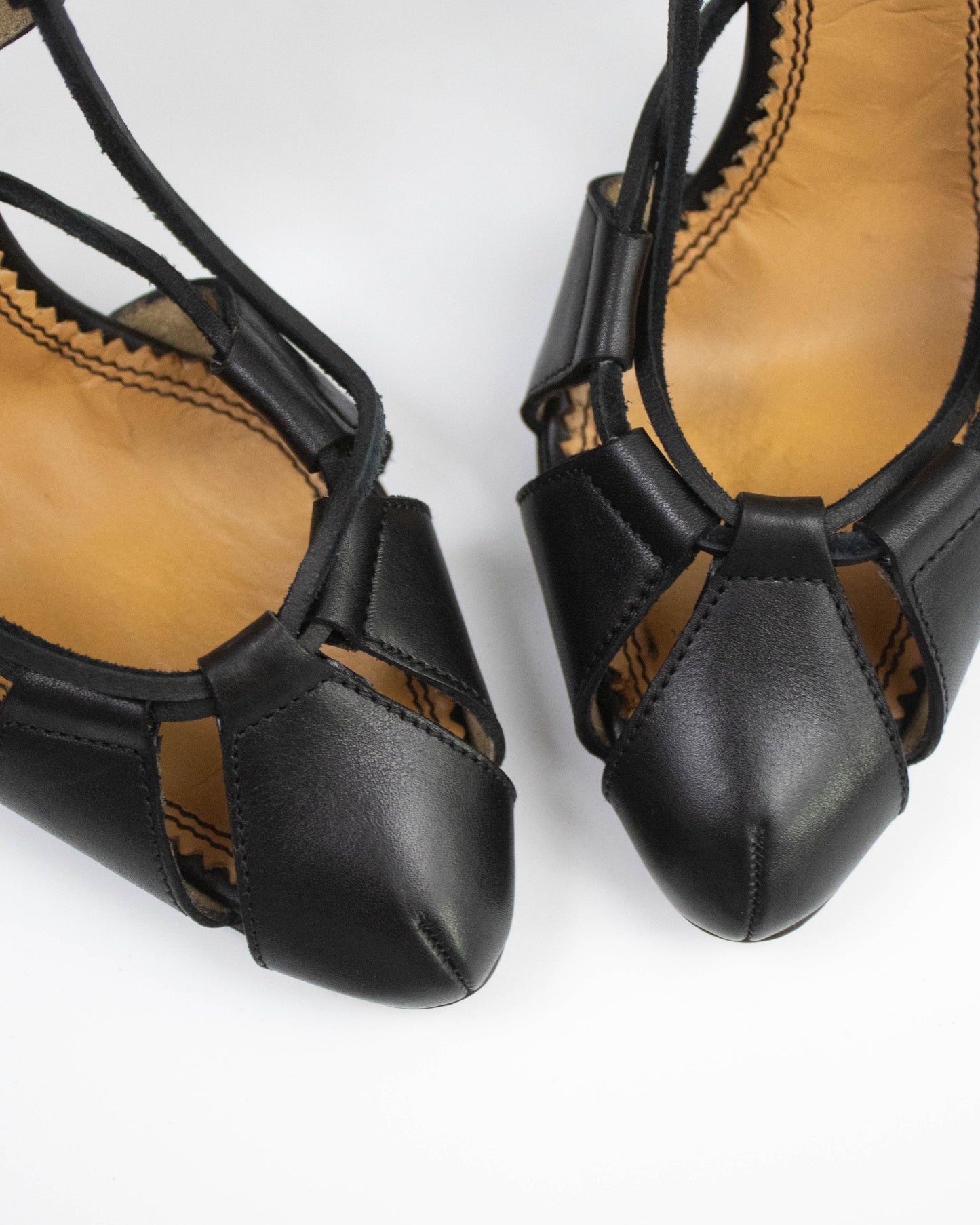 Vintage F/W 2002 Yves Saint Laurent by Tom Ford Lace Up Pumps / 36.5 (US 6.5)