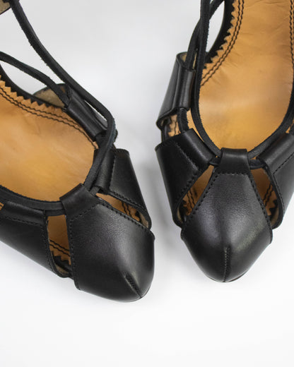 Vintage F/W 2002 Yves Saint Laurent by Tom Ford Lace Up Pumps / 36.5 (US 6.5)