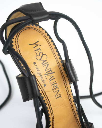 Vintage F/W 2002 Yves Saint Laurent by Tom Ford Lace Up Pumps / 36.5 (US 6.5)
