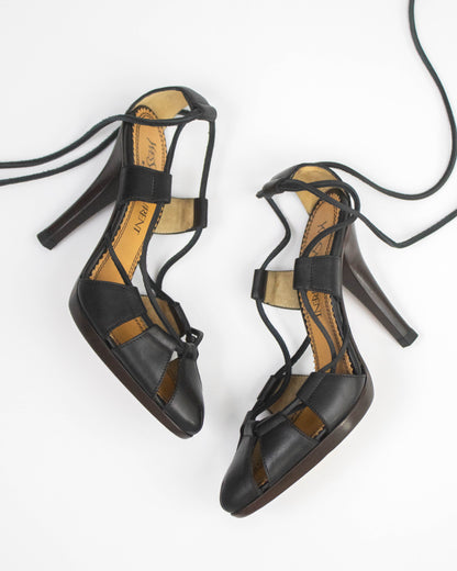 Vintage F/W 2002 Yves Saint Laurent by Tom Ford Lace Up Pumps / 36.5 (US 6.5)
