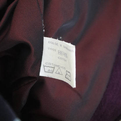 Vintage F/W 1992 Dolce&Gabbana Velvet Patchwork Runway Blazer / S-M