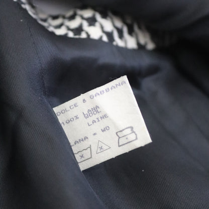 Vintage F/W 1993 Dolce&Gabbana Wool Patchwork Check Houndstooth Waistcoat Top