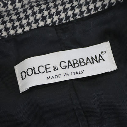 Vintage F/W 1993 Dolce&Gabbana Wool Patchwork Check Houndstooth Waistcoat Top