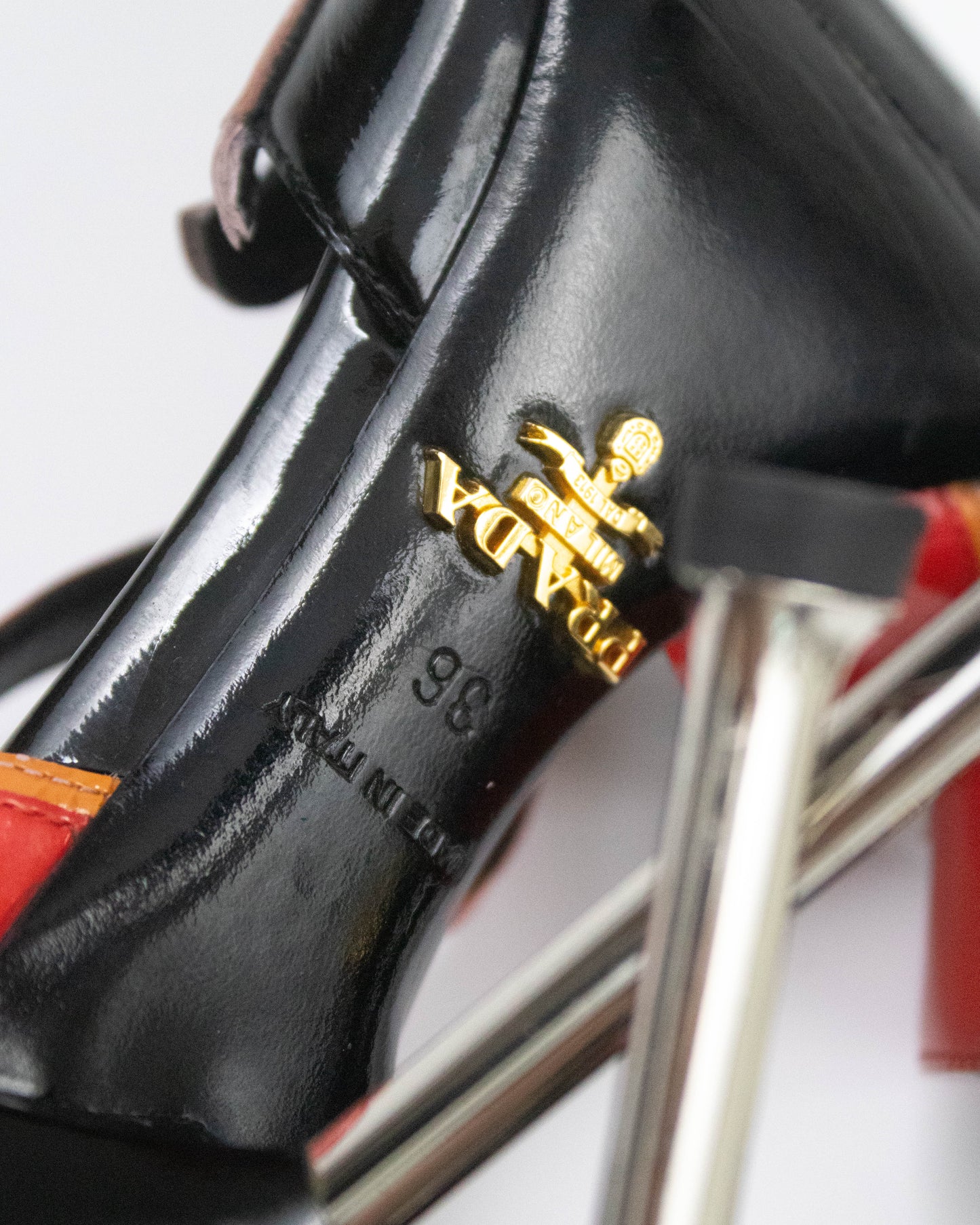 Prada S/S 2012 Red Patent Leather Flame Heels / 36 (US 6)